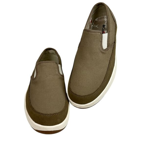 Columbia 4 Fish Slip On Loafers Tan Size 10 - Picture 1 of 9